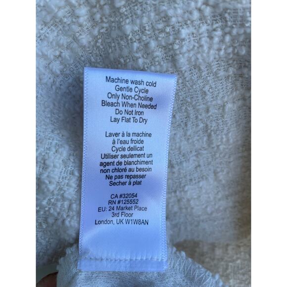 Dolan Anthropologie Louisa Ivory Off Shoulder ruffled top M - Picture 8 of 8